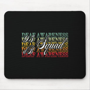 Db Squad Hand Sign Language Hearing Loss Awareness Mouse Pad