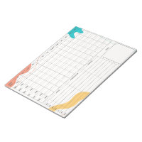 DBT Dairy Card Notepad - 40 Sheets Abstract