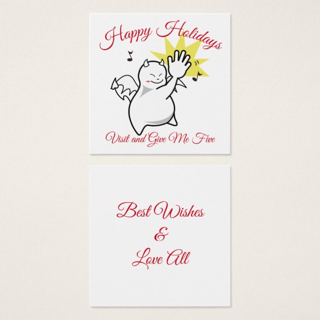 DBY Give Me Five Holidays Greetings (Front & Back)