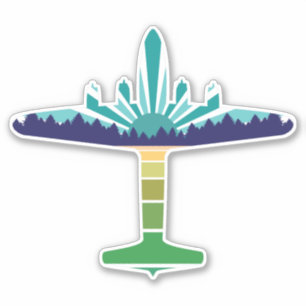 dc 6 airliner sunset