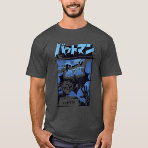 DC Comics Batman VS Joker Kanji Rain Panel VNeck v T-Shirt