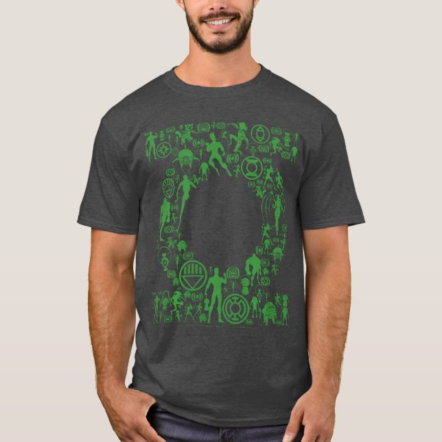 DC Comics Green Lantern Logo Icon Fill Premium T-Shirt (Front)