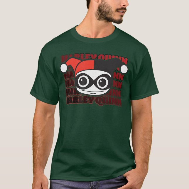 DC Comics Harley Quinn Chibi Stack funny T-Shirt (Front)
