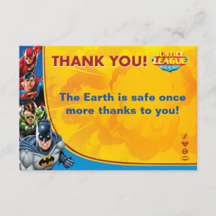 DC Comics   Justice League - Birthday Thank You Card