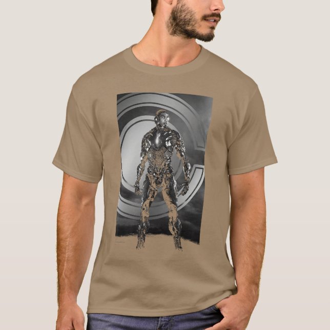 DC Comics Justice League Snyder Cut Cyborg Poster  T-Shirt (Front)