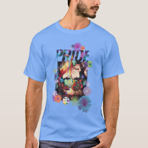 DC Comics Pride Harley Quinn And Poison Ivy Floral T-Shirt