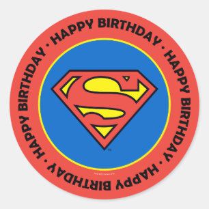 DC Comics   Superman   Classic Logo Round Sticker