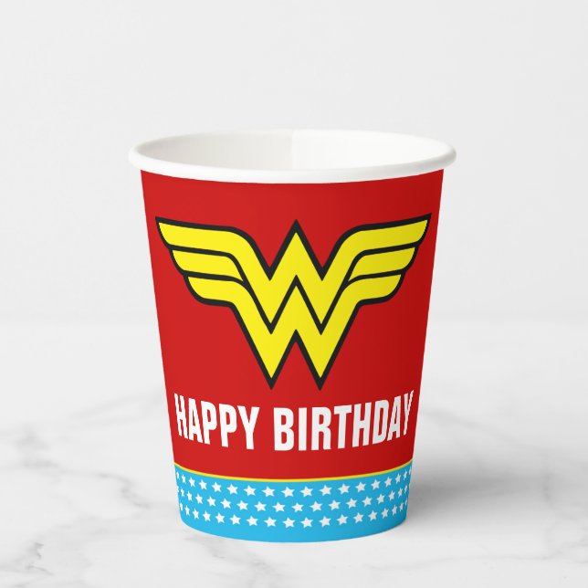 DC Comics | Wonder Woman Birthday Paper Cups (Left)