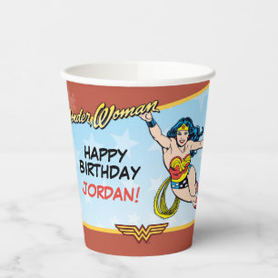 DC Comics Wonder Woman Birthday Paper Cups