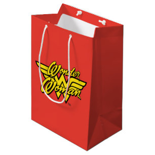 DC Comics   Wonder Woman Logo   Happy Birthday Medium Gift Bag