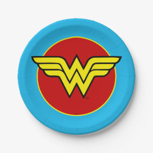 DC Comics Wonder Woman Logo Happy Birthday Paper Plate