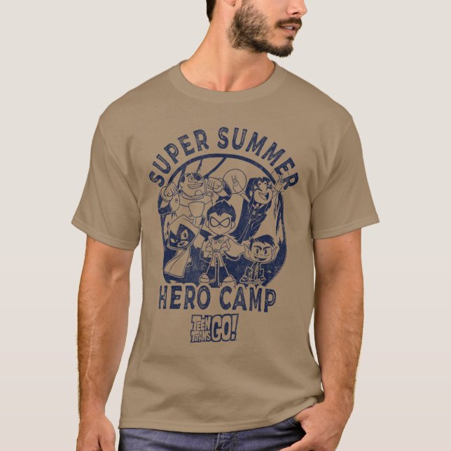 DC Comicseenitans Go Group Shot Super Summer Hero  T-Shirt (Front)