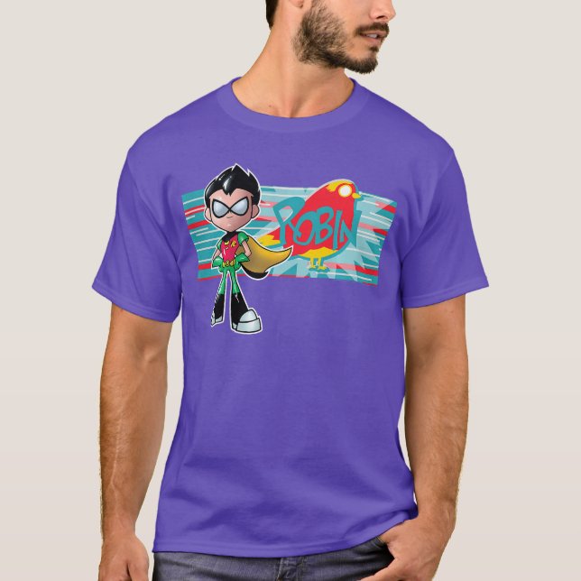 DC Comicseenitans Go Robin Character Panel friends T-Shirt (Front)