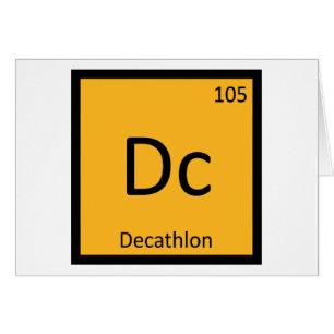 Dc - Decathlon Track and Field Chemistry Symbol