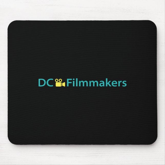 Dc Filmmakers Group With Camera Icon  Mouse Pad (Front)
