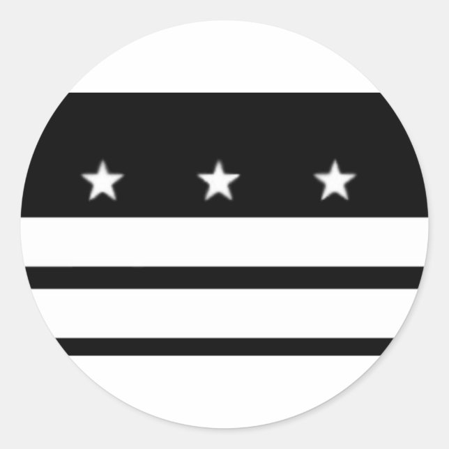 DC Flag Classic Round Sticker (Front)