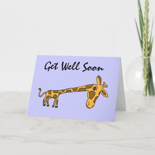 DC- Funny Giraffe Get Well Card (Front)