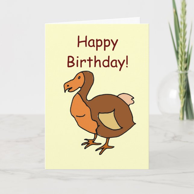 DC- Happy Birthday! Dodo Card (Front)