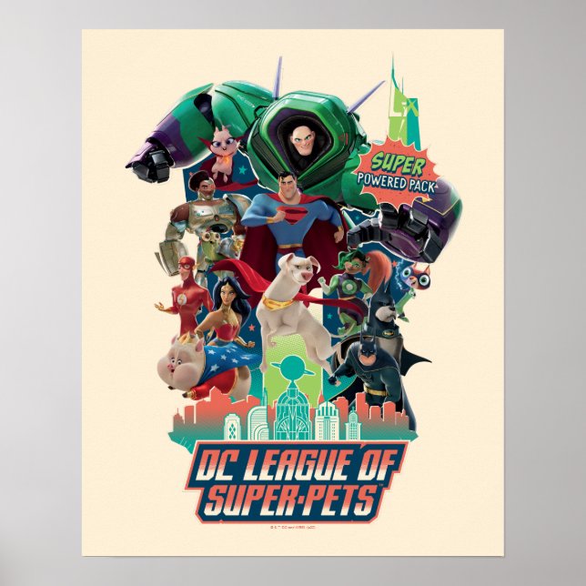 DC League of Super-Pets Battle for Metropolis Poster (Front)