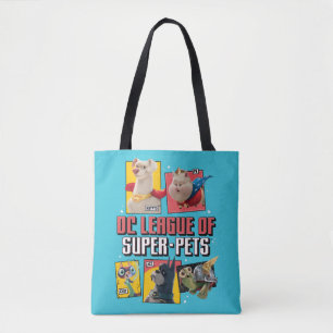 DC League of Super-Pets Character Panels Tote Bag