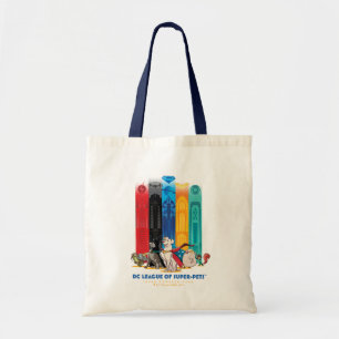 DC League of Super-Pets Metropolis Towers Tote Bag