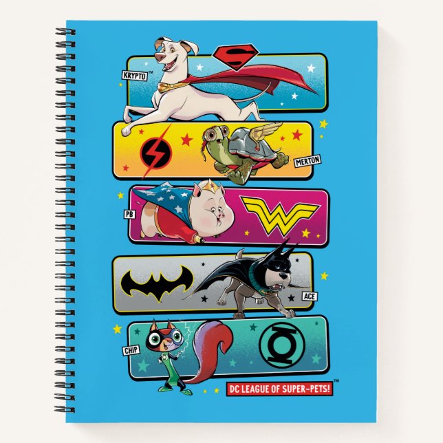 DC League of Super-Pets Panels Notebook (Front)