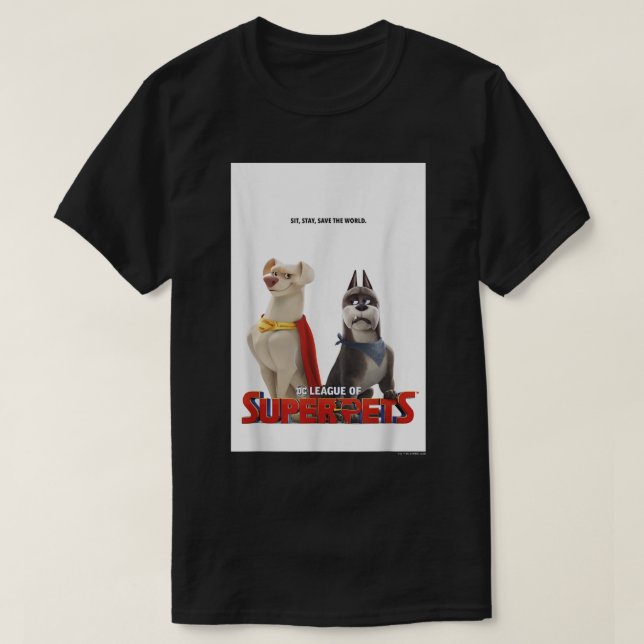 DC League Of SuperPets Krypto And Ace Poster  T-Shirt (Design Front)