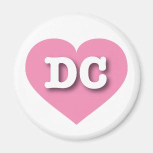 DC Pink Heart - I love DC Magnet