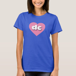 dc pink heart - I love dc T-Shirt