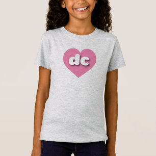 dc pink heart - I love dc T-Shirt