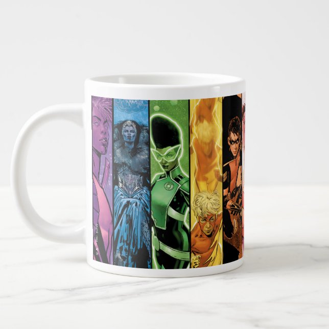 DC Pride Comic Cover 2022 Large Coffee Mug (Left)