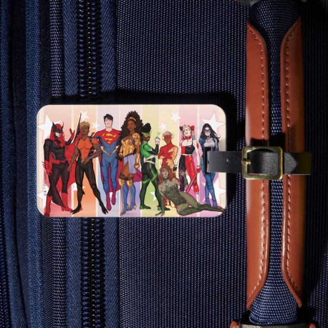 DC Pride Comic Cover 2022 Variant Luggage Tag (Front Insitu 4)
