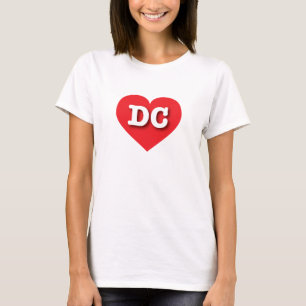 DC Red Heart - I love DC T-Shirt