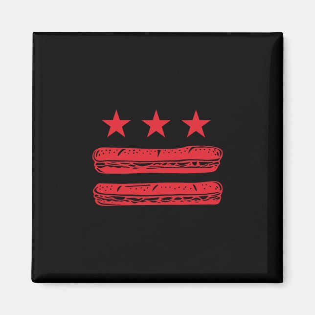 Dc Sandwich Guy Resist Sandwich Thrower Anti-ice A Magnet (Front)