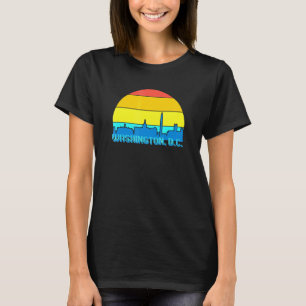 Dc Souvenir 70s 80s Retro Visit Washington Dc Skyl T-Shirt