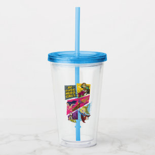DC Super Hero Girls Action Panels Acrylic Tumbler