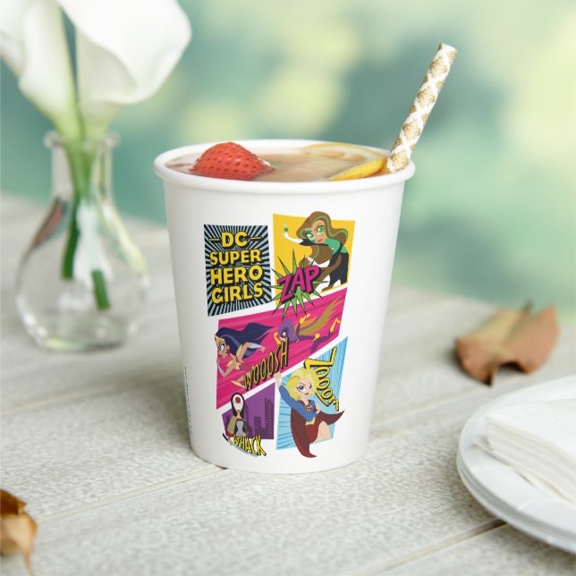 DC Super Hero Girls Action Panels Paper Cups (Insitu)
