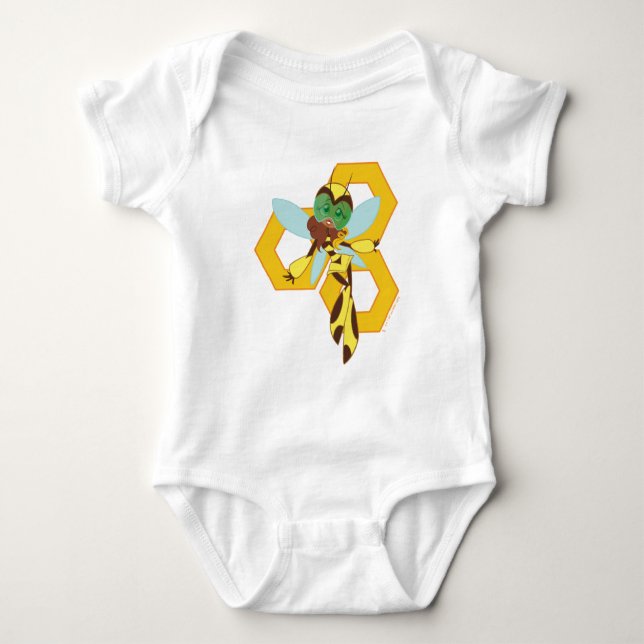 DC Super Hero Girls Bumble Bee Baby Bodysuit (Front)