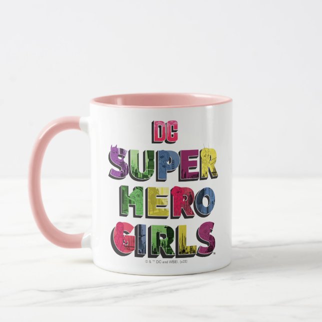 DC Super Hero Girls City Lettering Mug (Left)