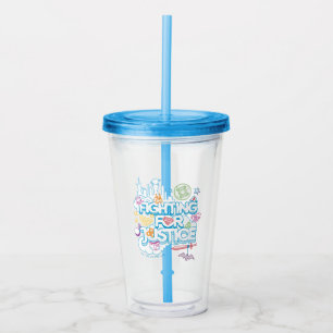 DC Super Hero Girls Fighting For Justice Acrylic Tumbler