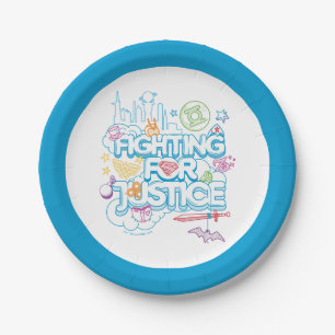 DC Super Hero Girls Fighting For Justice Paper Plate