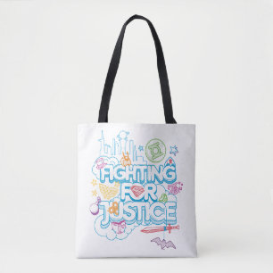 DC Super Hero Girls Fighting For Justice Tote Bag