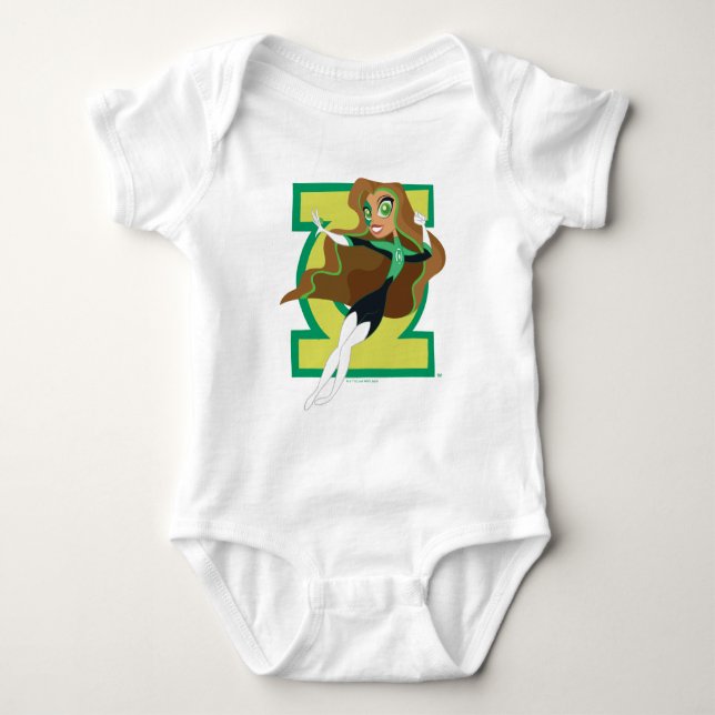 DC Super Hero Girls Green Lantern Baby Bodysuit (Front)
