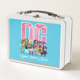 DC Super Hero Girls Lineup Metal Lunch Box