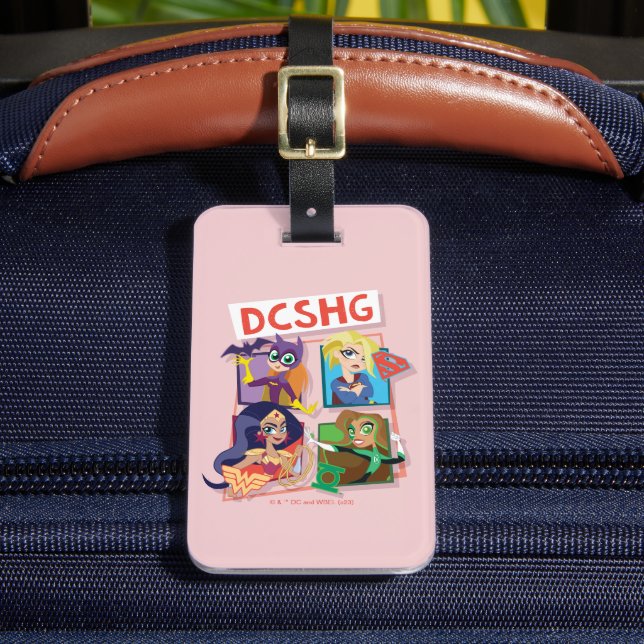 DC Super Hero Girls Quartet Luggage Tag (Front Insitu 2)