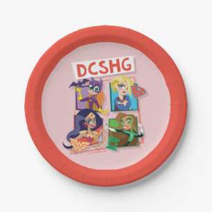 DC Super Hero Girls Quartet Paper Plate