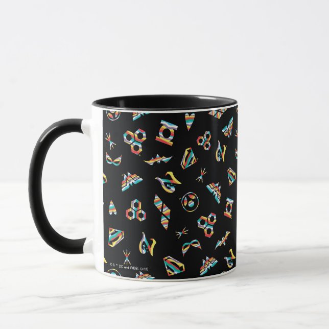DC Super Hero Girls Rainbow Icon Pattern Mug (Left)