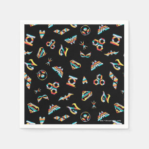 DC Super Hero Girls Rainbow Icon Pattern Napkin