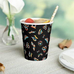 DC Super Hero Girls Rainbow Icon Pattern Paper Cups
