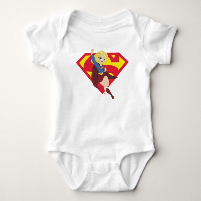 DC Super Hero Girls Supergirl Baby Bodysuit (Front)